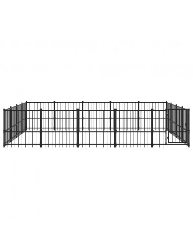Gabbia per Cani da Esterno in Acciaio 18,82 m²