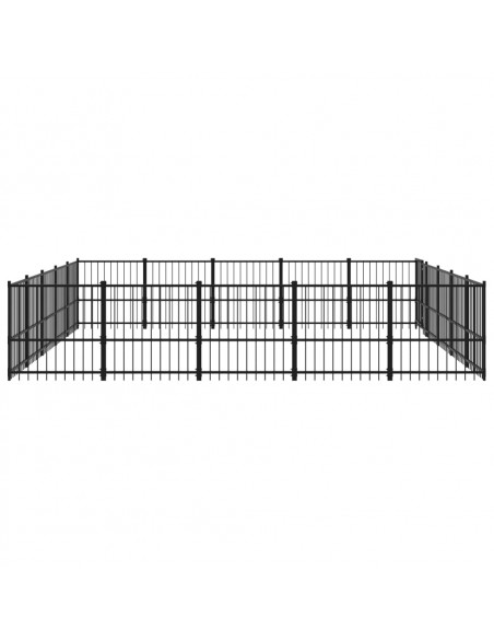 Gabbia per Cani da Esterno in Acciaio 23,52 m²