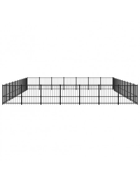 Gabbia per Cani da Esterno in Acciaio 65,86 m²