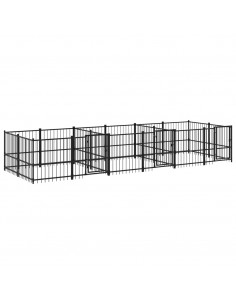 Gabbia per Cani da Esterno in Acciaio 11,26 m² 2