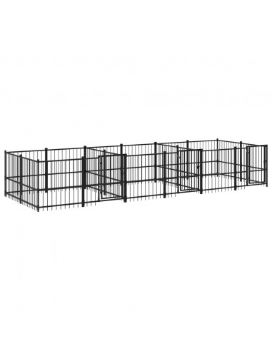 Gabbia per Cani da Esterno in Acciaio 11,26 m²