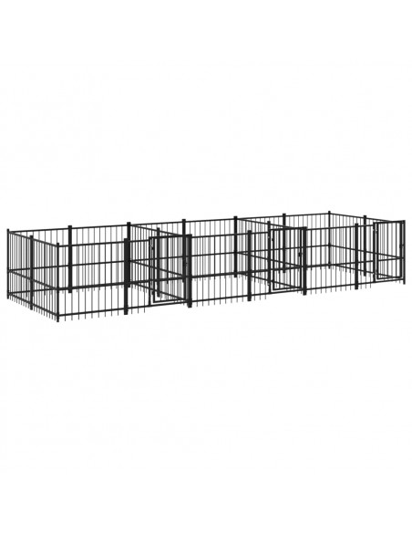 Gabbia per Cani da Esterno in Acciaio 11,26 m²