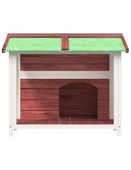 Cuccia per Cani Moka 96x87x80,5 cm in Legno Massello di Pino