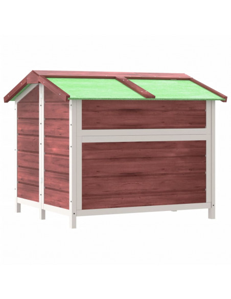 Cuccia per Cani Moka 96x87x80,5 cm in Legno Massello di Pino