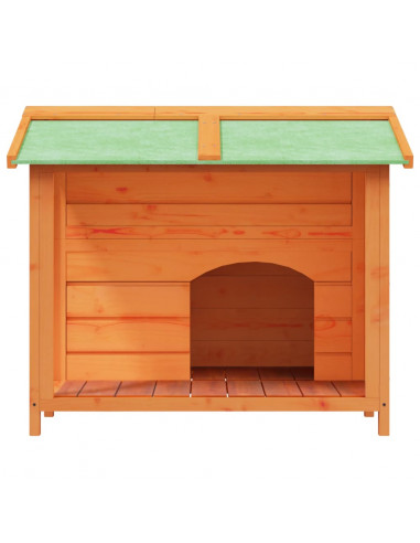 Cuccia per Cani Marrone 96x87x80,5 cm in Legno Massello di Pino