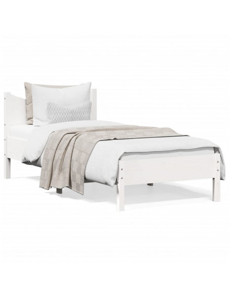 Giroletto Bianco 90x190 cm in Legno Massello di Pino