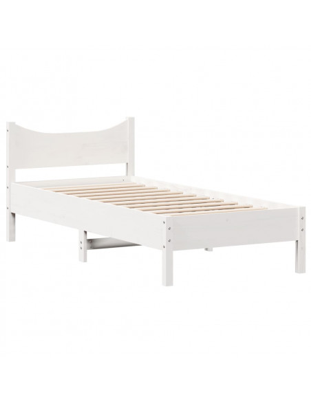 Giroletto Bianco 90x190 cm in Legno Massello di Pino