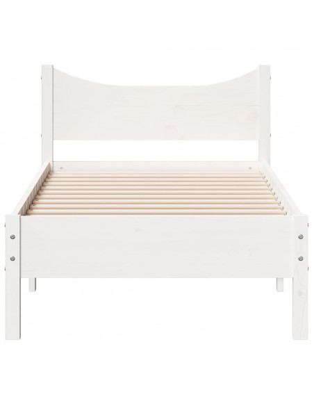 Giroletto Bianco 90x190 cm in Legno Massello di Pino