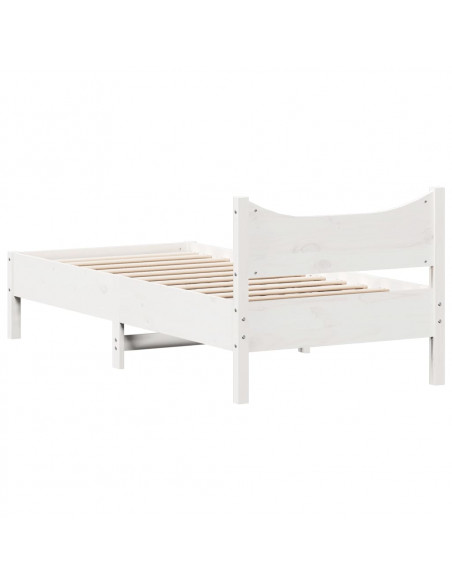 Giroletto Bianco 90x190 cm in Legno Massello di Pino