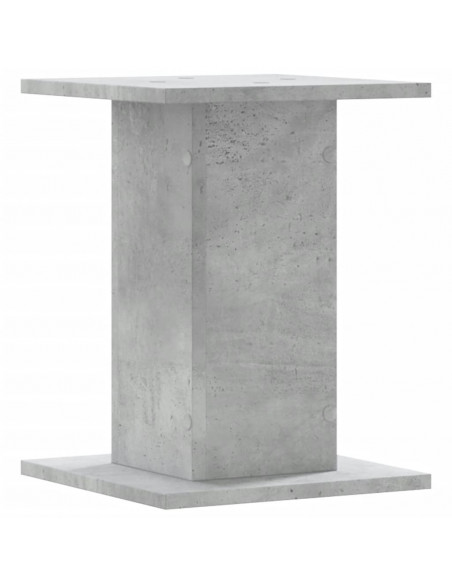 Supporti per Piante 2 pz Grigio Cemento 30x30x50 cm Truciolato