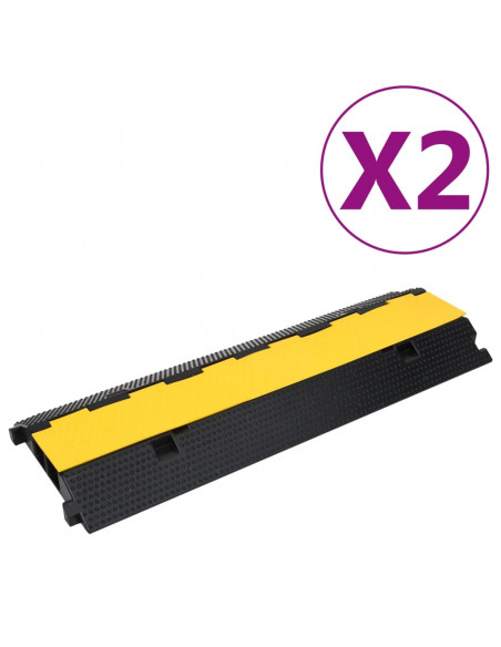 Dossi Passacavi con 2 Canali 2 pz 100 cm in Gomma