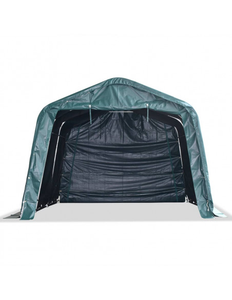 Tendone Bestiame Rimovibile PVC 550 g/m² 3,3x4,8 m Verde Scuro