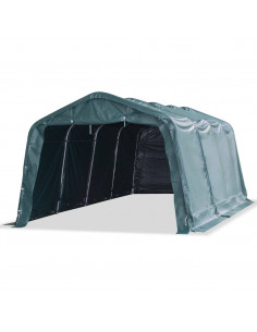 Tendone Bestiame Rimovibile PVC 550 g/m² 3,3x6,4 m Verde Scuro 2