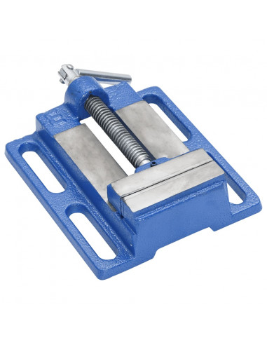 Morsa per Trapano Blu 76 mm in Ghisa