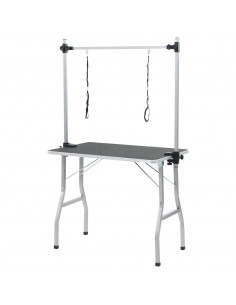 Tavolo Toelettatura Cani Gatti Animali Regolabile 2 Guinzagli 2