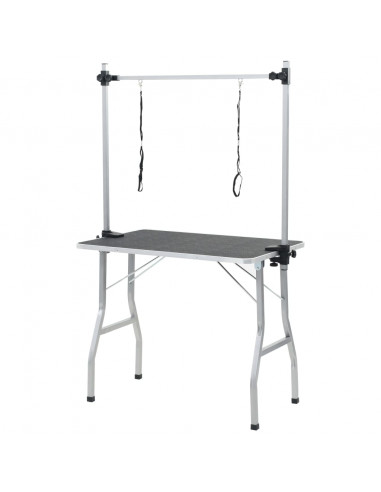 Tavolo Toelettatura Cani Gatti Animali Regolabile 2 Guinzagli