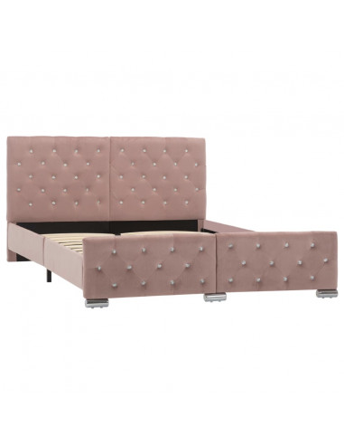 Giroletto Rosa in Velluto 140x200 cm