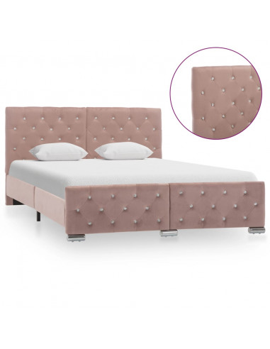 Giroletto Rosa in Velluto 140x200 cm