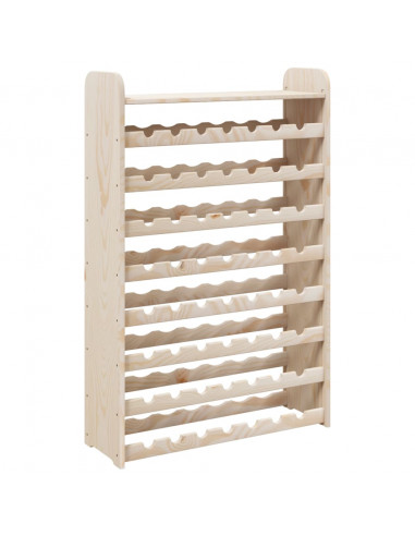 Portavini con Pannello Superiore 72,5x25x111,5 cm Massello Pino