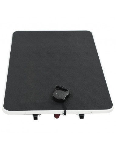 Tavolo da Toelettatura e Tosatura per Cani Pieghevole con Ruote