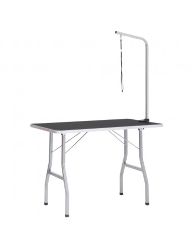 Tavolo Toelettatura per Cani Regolabile con 1 Anello