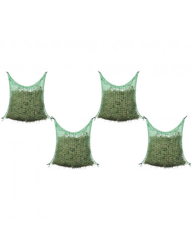 Reti per Fieno 4 pz Quadrate 0,9x1 m in PP
