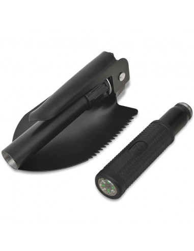 Pala Pieghevole in Acciaio al Carbonio Nero