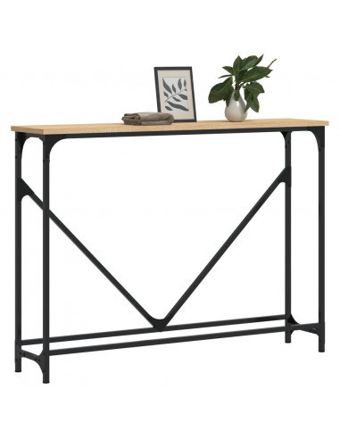 Tavolino Consolle Rovere Sonoma 102x22,5x75cm Legno Multistrato