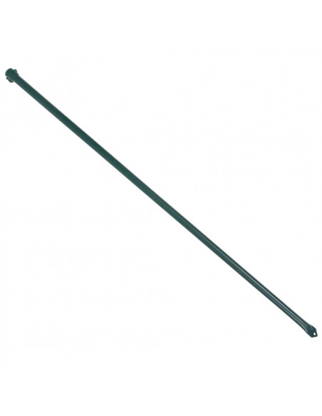 Pali da Giardino 10 pz in Metallo 1 m Verde