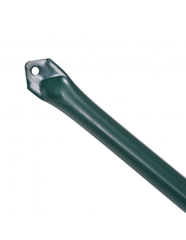 Pali da Giardino 10 pz in Metallo 1 m Verde