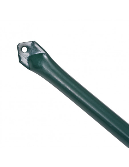 Pali da Giardino 10 pz in Metallo 1 m Verde