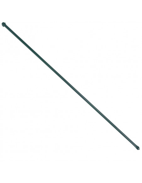 Pali da Giardino 10 pz in Metallo 1,5 m Verde