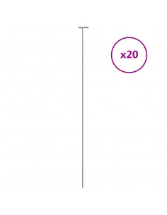 Supporti per Piante da Giardino 20 pz Verde Scuro 91 cm Acciaio 2