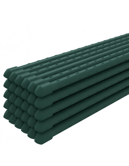 Supporti per Piante da Giardino 30 pz Verde 115 cm Acciaio