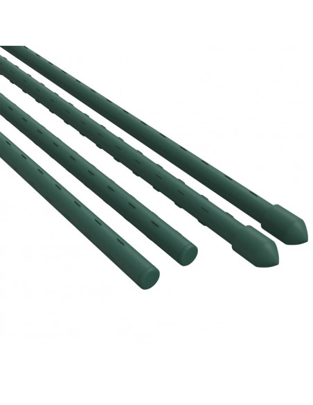Supporti per Piante da Giardino 30 pz Verde 115 cm Acciaio