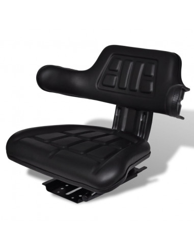 Sedile per Trattore con Schienale Nero