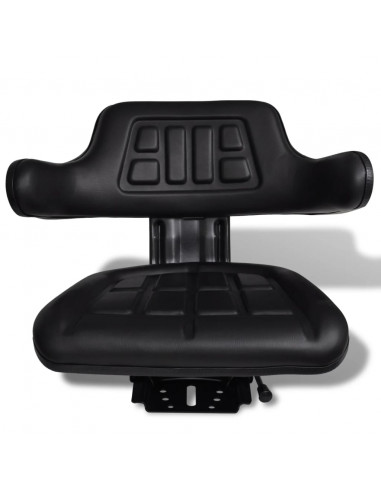 Sedile per Trattore con Schienale Nero