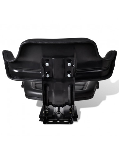 Sedile per Trattore con Schienale Nero