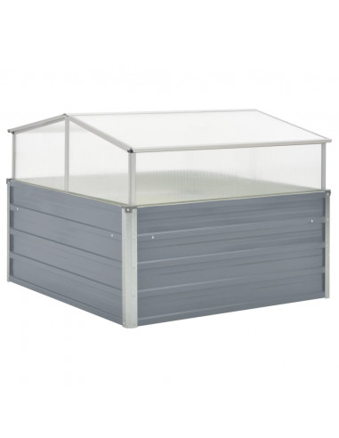 Serra 100x100x85 cm in Acciaio Zincato Grigio