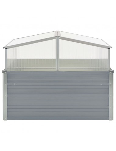 Serra 100x100x85 cm in Acciaio Zincato Grigio