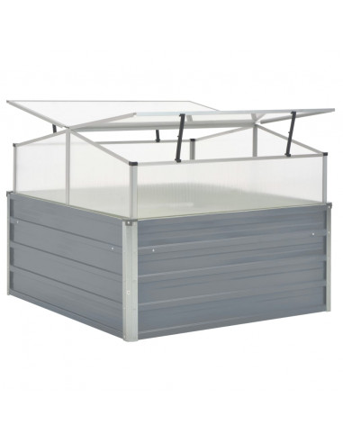 Serra 100x100x85 cm in Acciaio Zincato Grigio