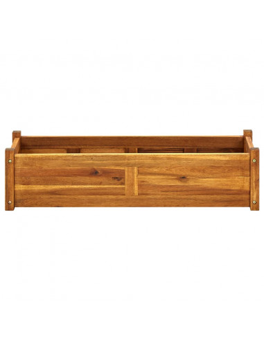 Letto Rialzato da Giardino in Legno di Acacia 100x30x25 cm