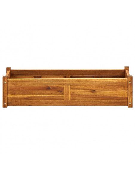 Letto Rialzato da Giardino in Legno di Acacia 100x30x25 cm