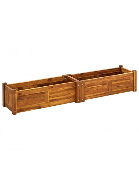 Letto Rialzato da Giardino in Legno di Acacia 150x30x25 cm