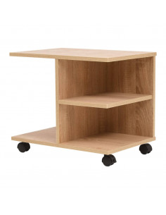 Scaffale con Ruote 50x35x42 cm Rovere 2