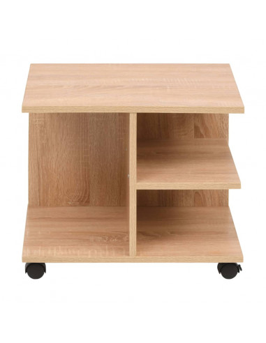 Scaffale con Ruote 50x35x42 cm Rovere