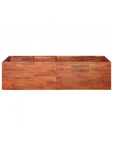 Letto Rialzato da Giardino in Legno di Acacia 200x50x50 cm
