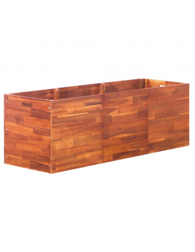 Letto Rialzato da Giardino in Legno di Acacia 150x50x50 cm