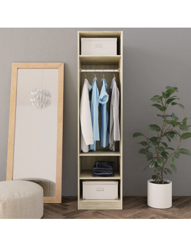 Armadio Rovere Sonoma 50x50x200 cm in Legno Multistrato