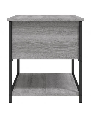 Panca Portaoggetti Grigio Sonoma 70x42,5x47cm Legno Multistrato